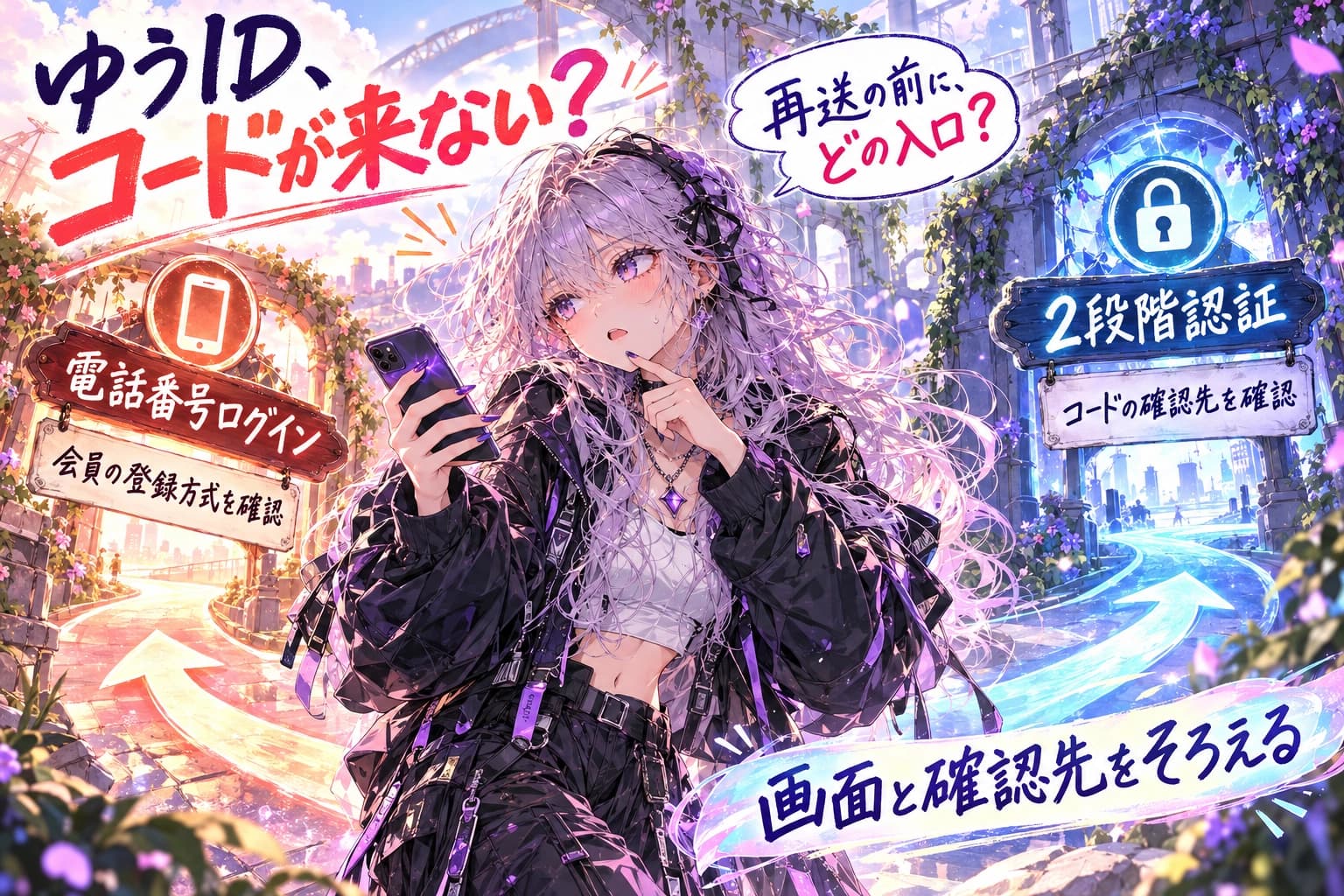 ゆうIDの認証コードが届かない?電話番号ログイン・2段階認証・復旧手段を分けて確認