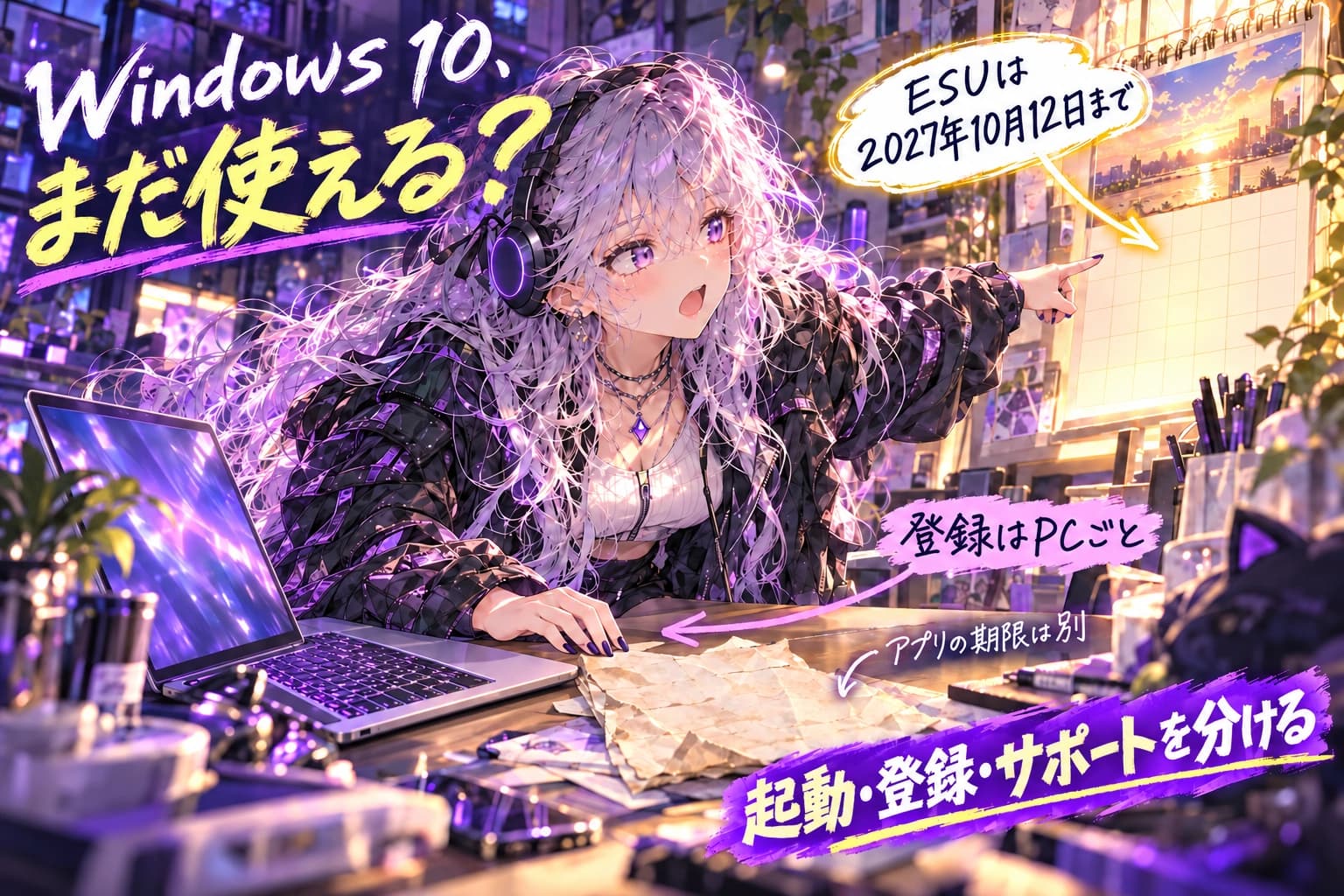 Windows 10 ESUは2027年まで?無料条件と登録状態を確認する順番のヒーロー画像