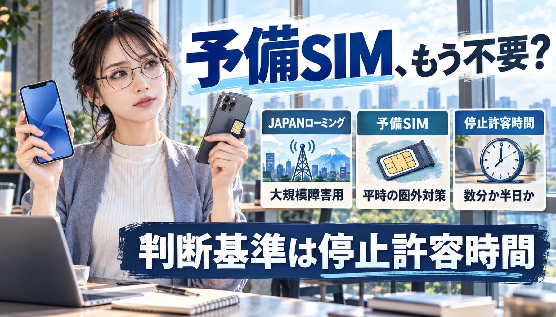 副回線サービス終了後、予備SIMはもういらない?JAPANローミング時代のフリーランス回線BCP