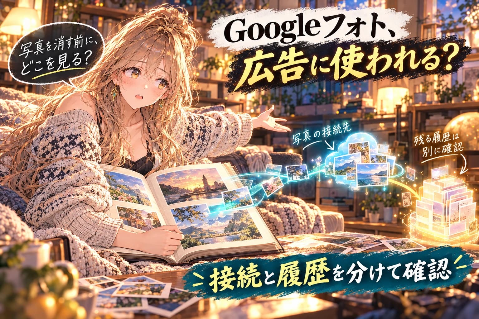 Googleフォトの写真は広告に使われる?10月16日追記と連携解除・履歴削除の違いのヒーロー画像