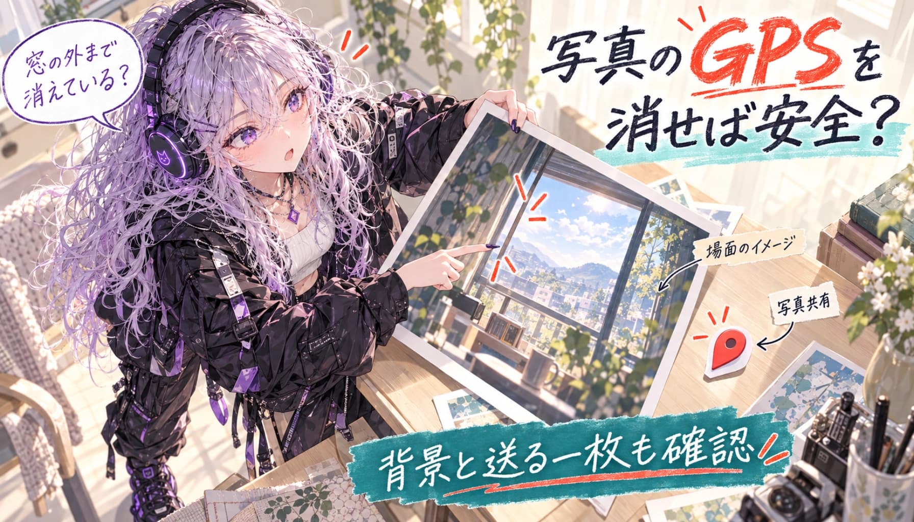 写真のGPSを消せば安全?iPhone・Googleフォトの共有で残る手掛かりのヒーロー画像