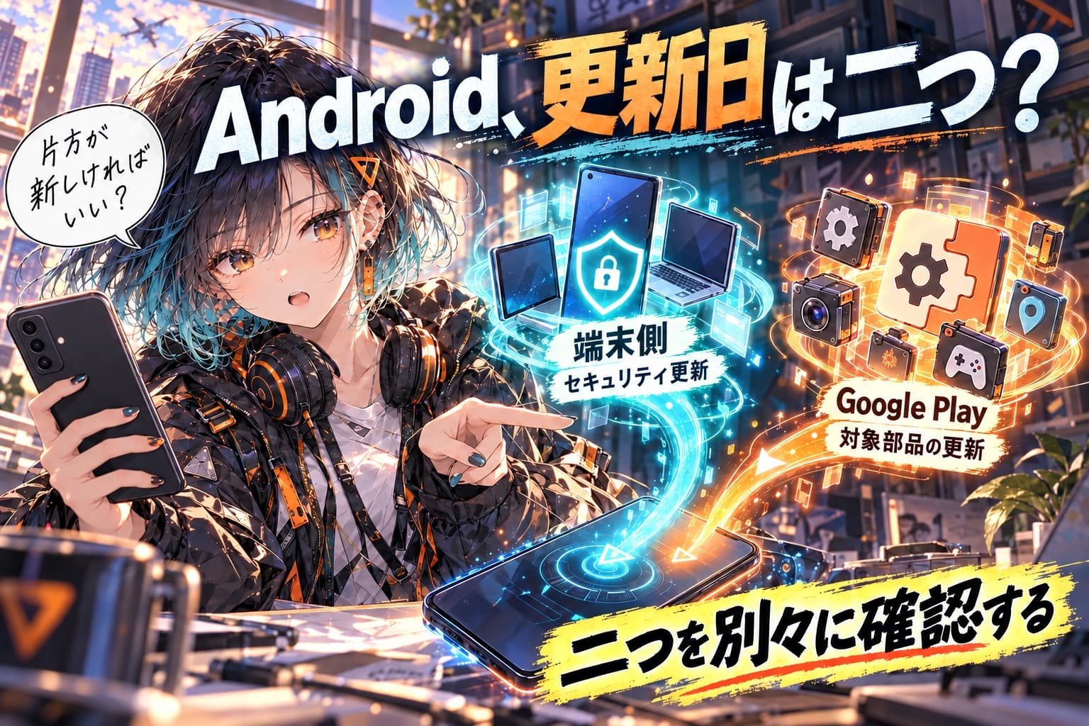 Androidの更新日は2つある?セキュリティ更新とGoogle Playシステム更新の確認順のヒーロー画像