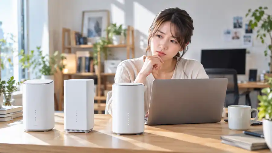 ドコモ home 5G・au・SoftBank Air比較|仕事用ホームルーターは結局どれ?【2026年10月】のヒーロー画像