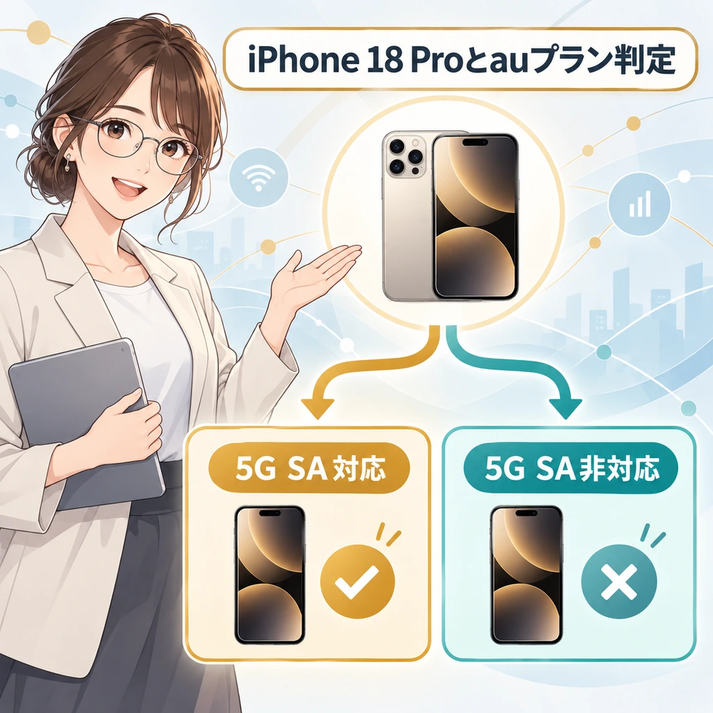 「旧プランだから消える」ではない。見るべきは5G SA対応か