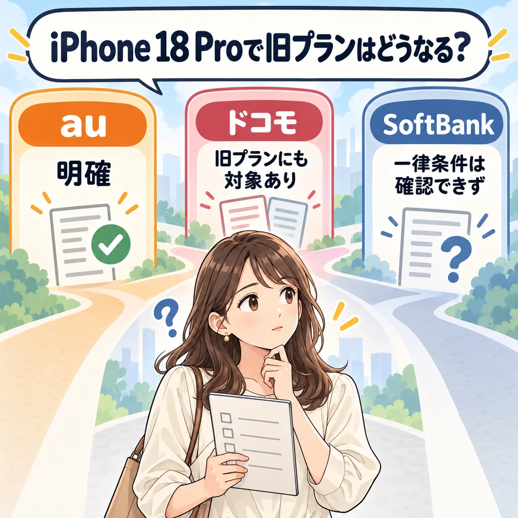 ドコモやSoftBankへ同じ話を一般化しない
