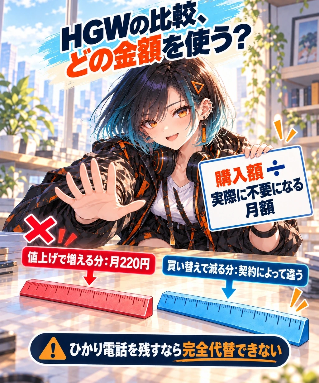 買い替えの損得は、月220円だけで決めない