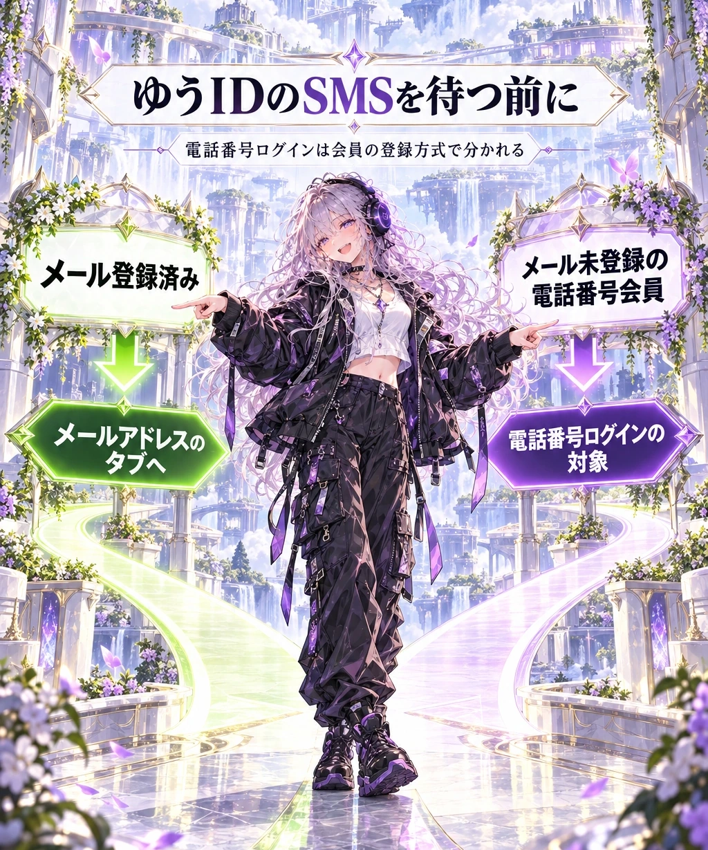 ゆうIDのSMS未着は、まず「どの入口か」を分ける