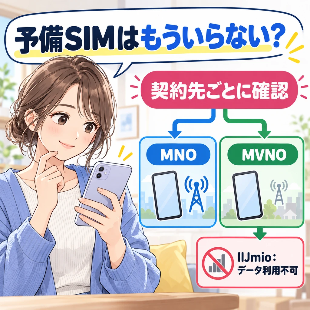 MNOとMVNOでJAPANローミングの対応が異なることを示す図解