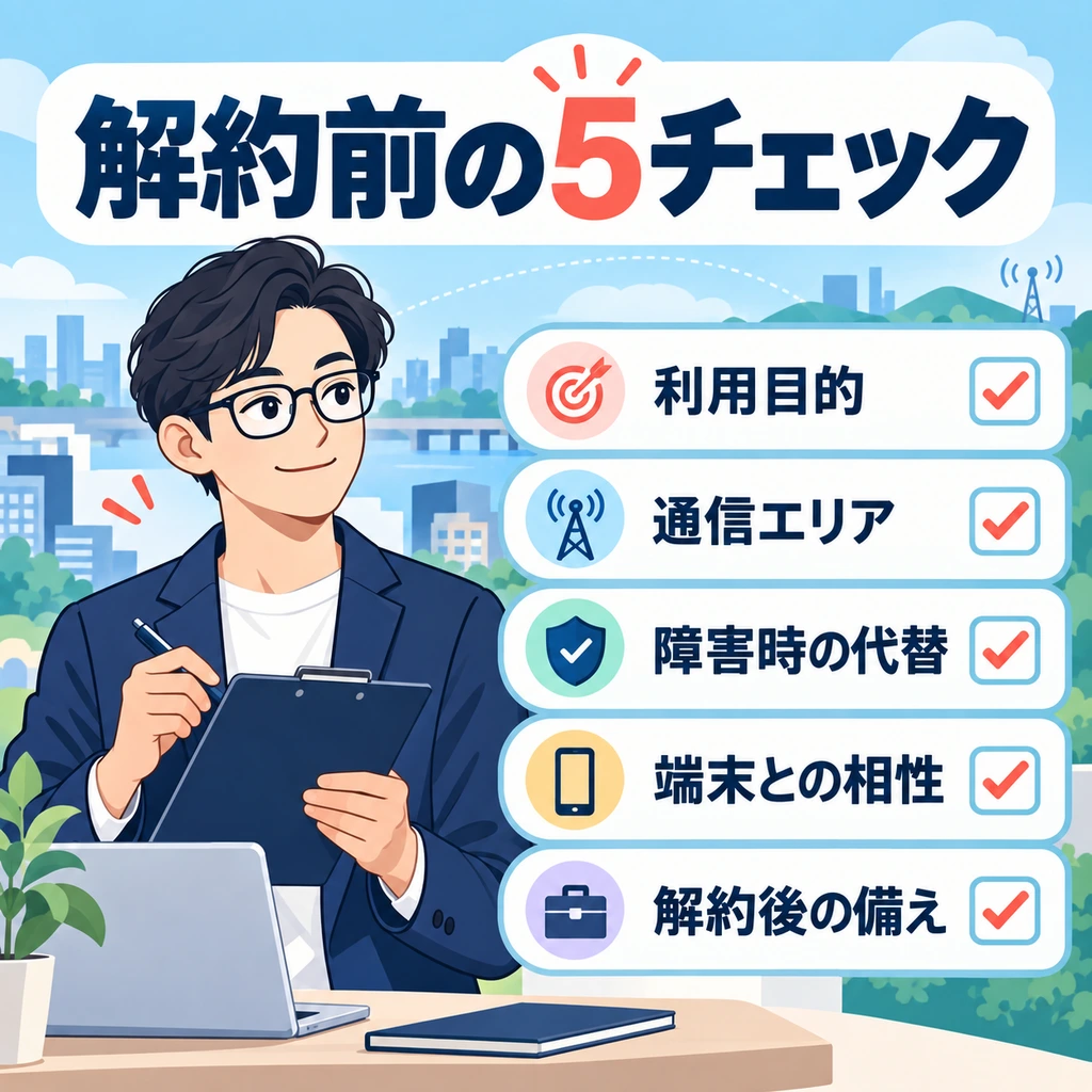 予備SIM解約前に確認する5項目のチェックリスト