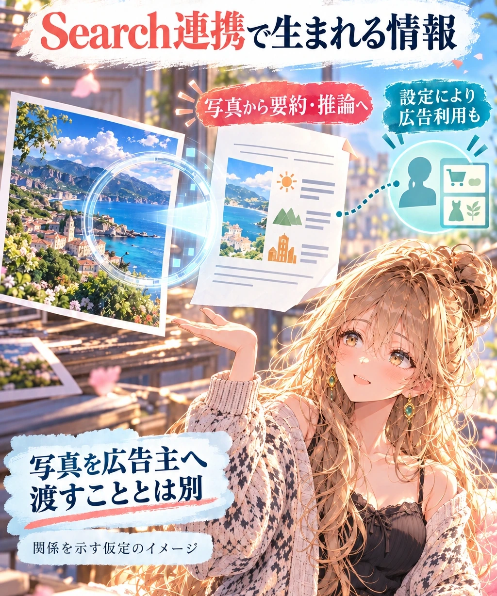 広告に使われ得るのは、写真から生まれた情報