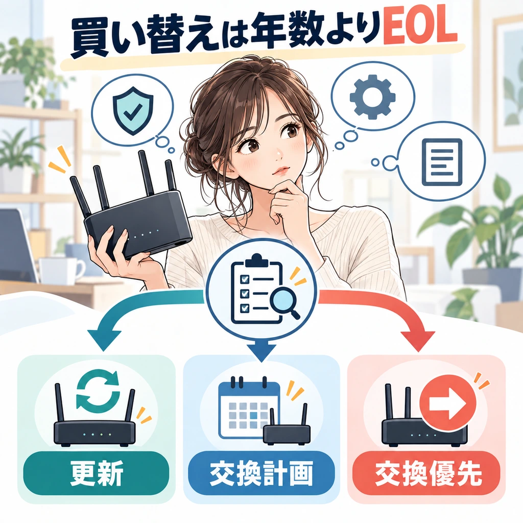 「脆弱性が出た=即廃棄」でもない