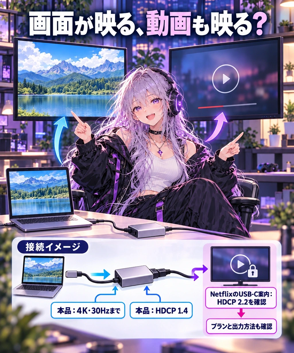 4K対応と、見たい動画が映ることは別の条件