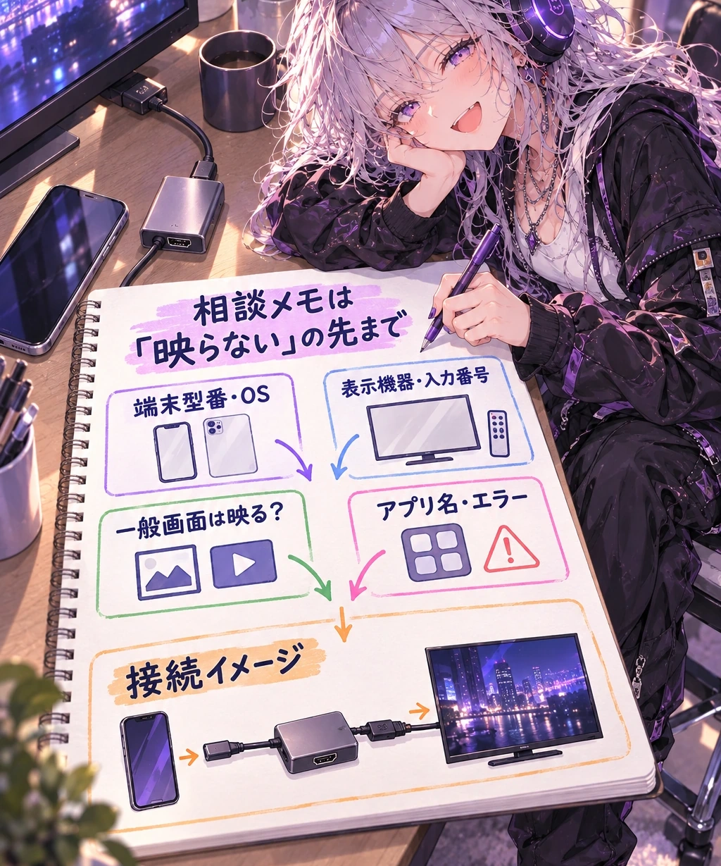 買う前・映らないときは、この順で切り分ける