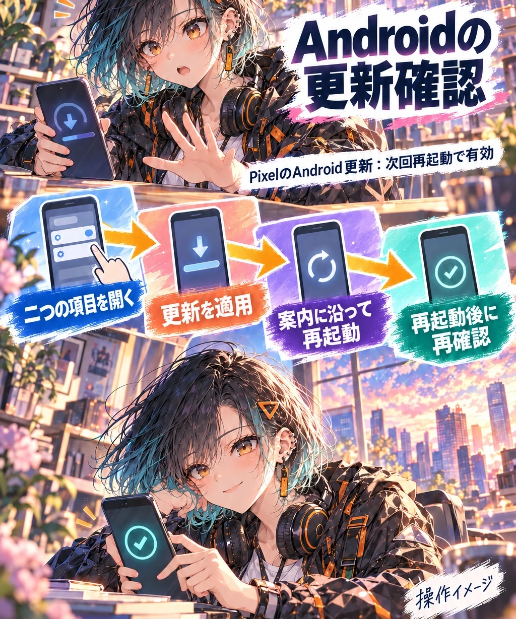 両方を開き、更新後の再起動まで確かめる