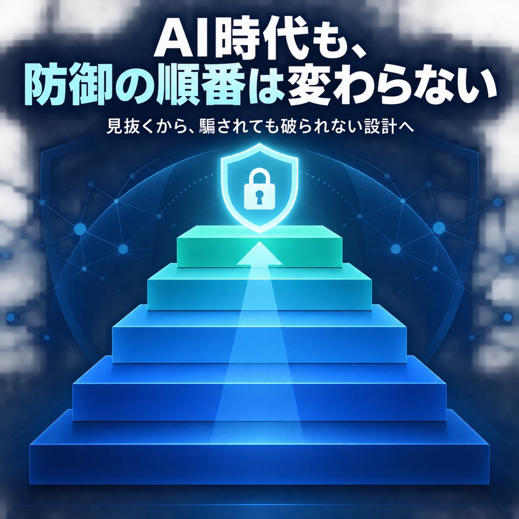 まとめ:防御の順番はAI時代でも変わらないの図解