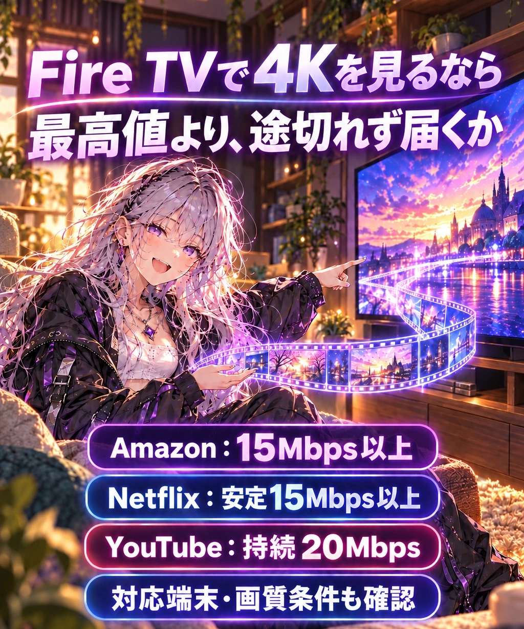 4K動画に必要なのは、1Gbpsより「続けて流れる」こと