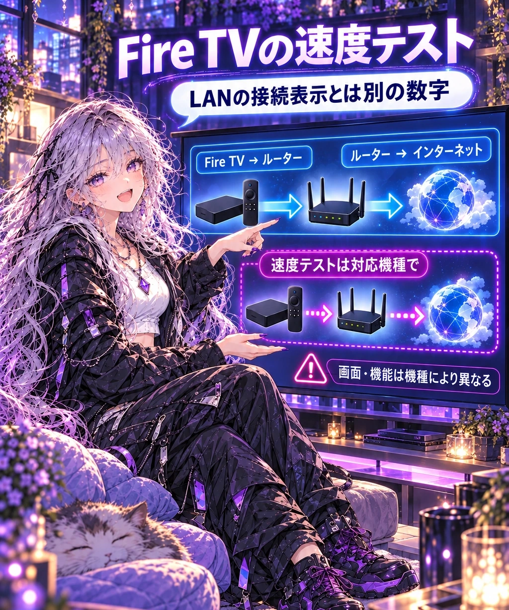 速度テストはどこを測る?Fire TV側で確かめる順番