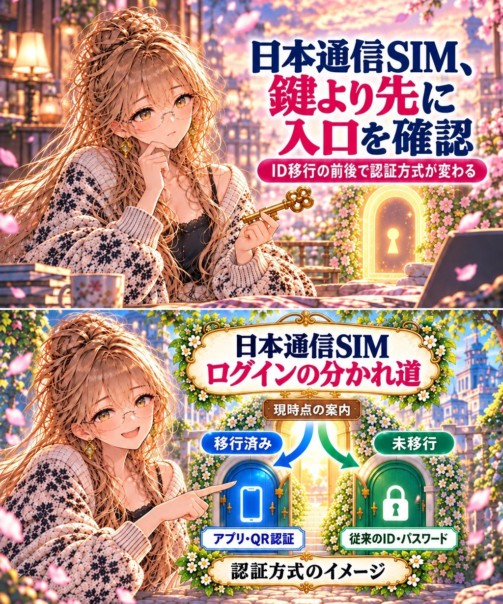 正しいパスワードでも入れない?まずID移行の前後を分ける