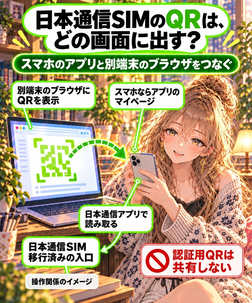 移行済みなら、アプリか別端末のQRログインへ進む