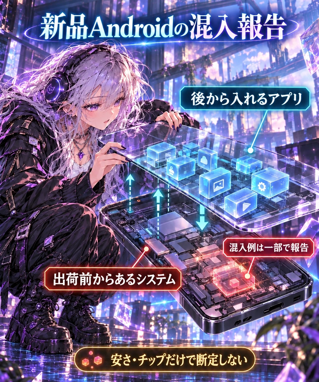 新品でも混入例はある。ただし価格だけで感染を決めない
